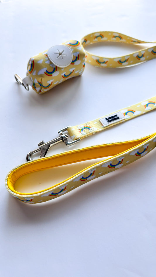 Pastel Yellow Rainbow Dog Leash