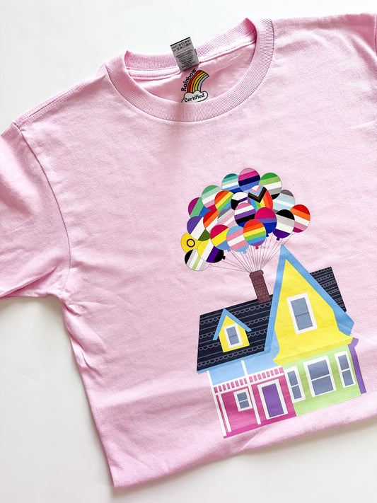 Pride Balloon House Unisex Kids T-Shirt