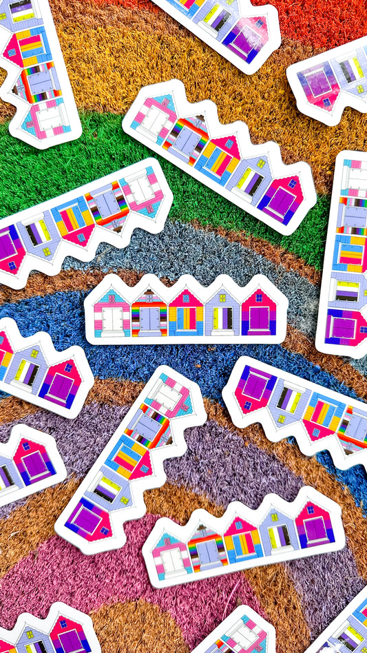 Pride Beach Houses Sticker