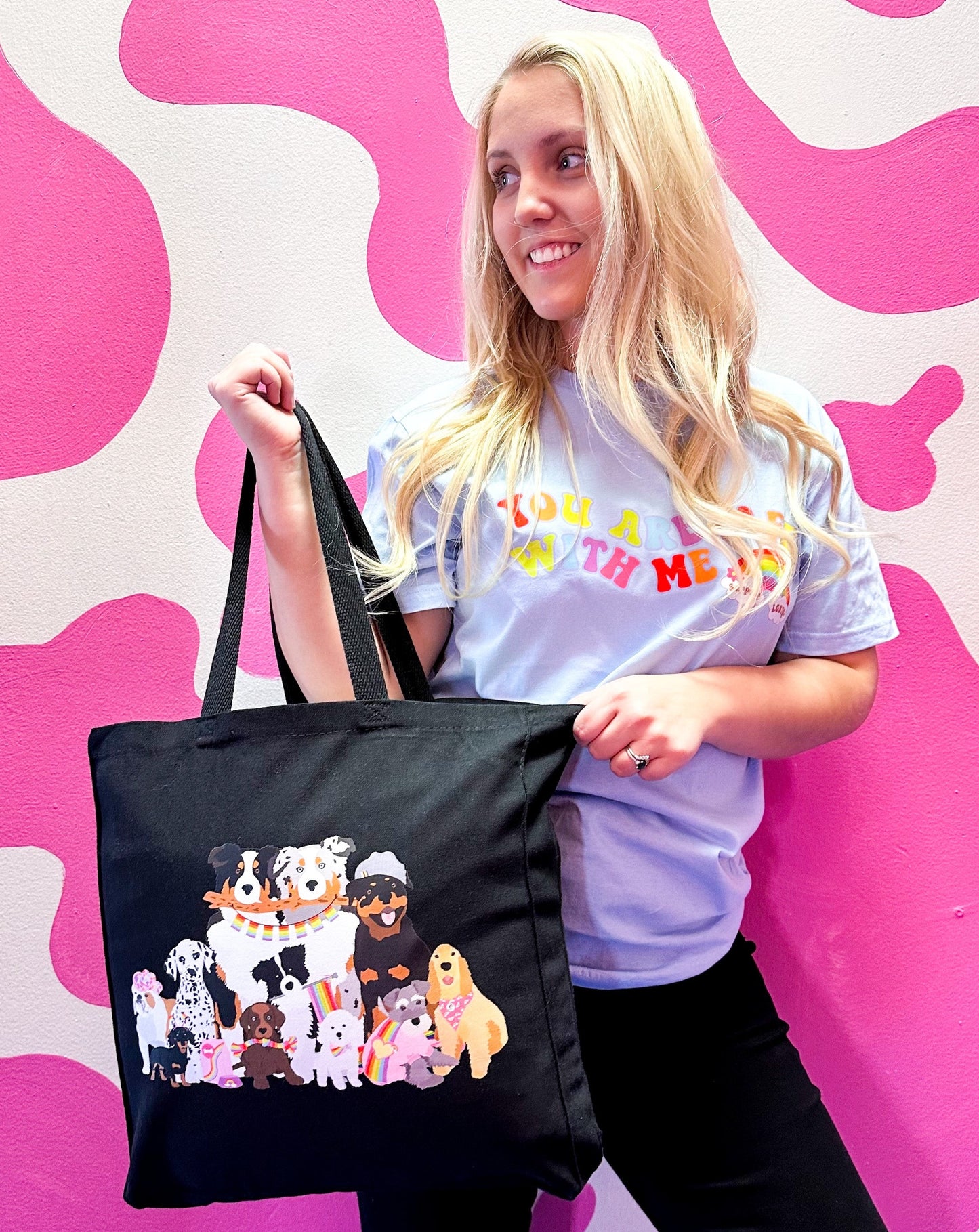 Pride Pawtrol Dog Canvas Tote Bag
