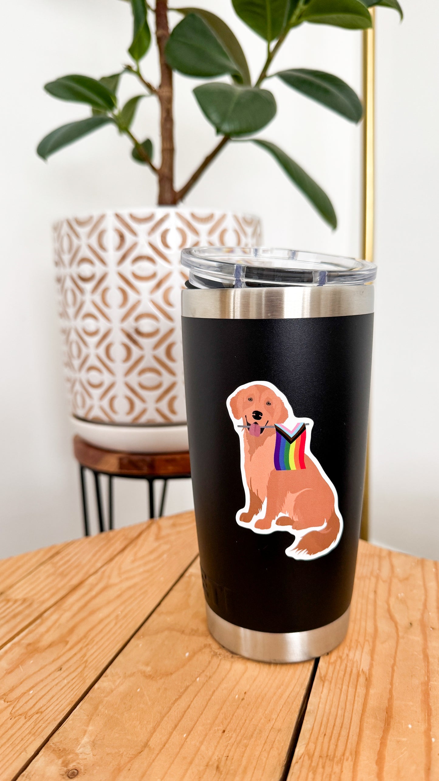 Golden Retriever Pride Dog Sticker