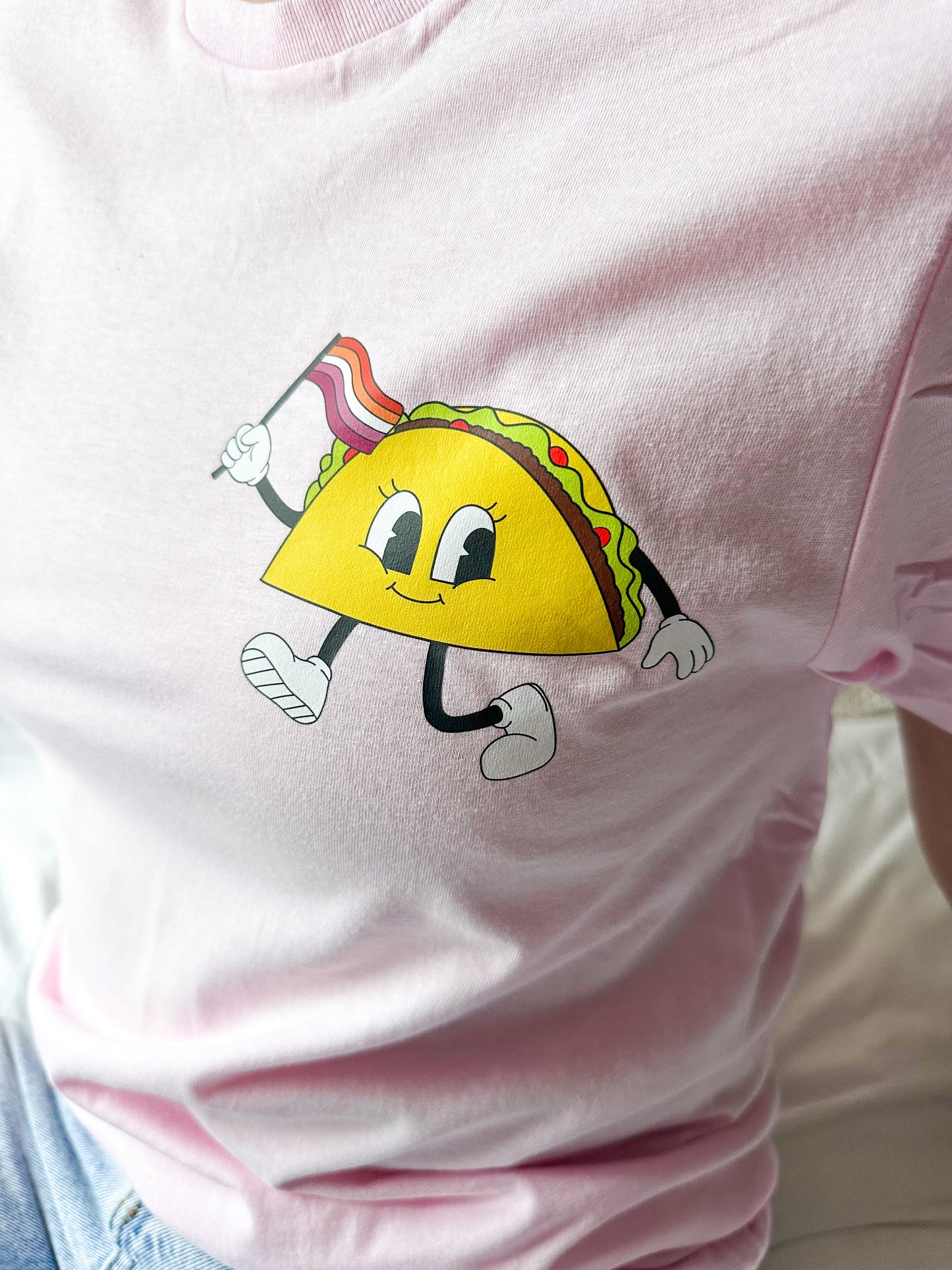 Lesbian Taco Cartoon Unisex T-Shirt