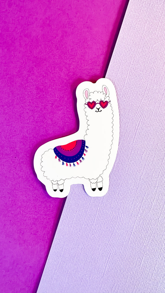 Bisexual Llama Sticker