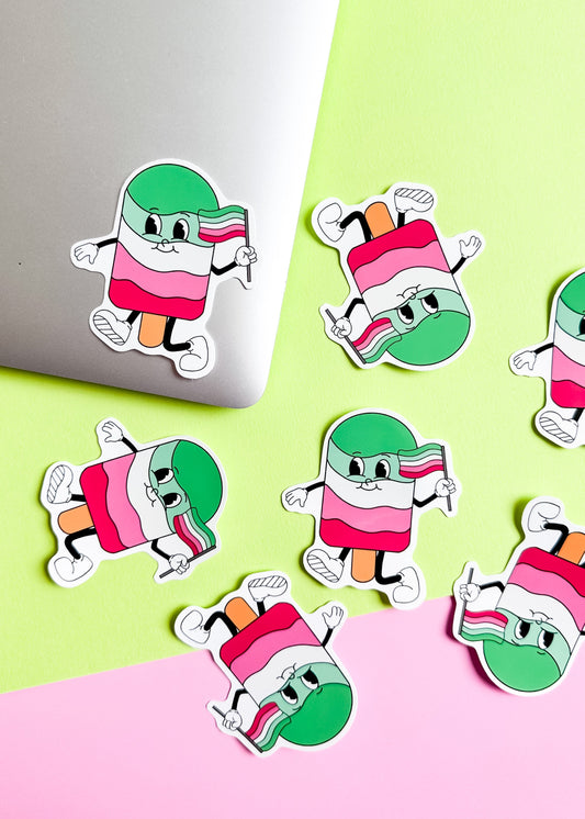 Abrosexual Popsicle Sticker