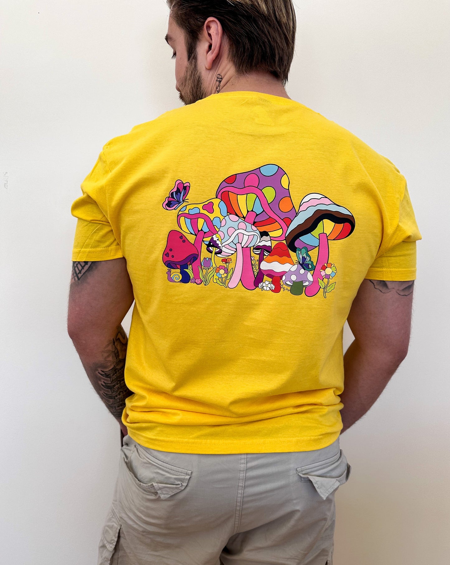 Mushroom LGBTQ+ Pride Garden Unisex T-Shirt