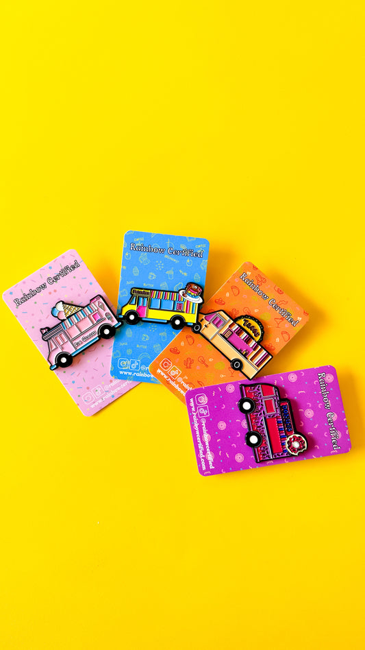 Lesbian Taco Food Truck Enamel Pin