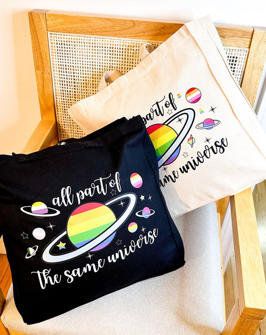 All Part of The Same Universe Canvas Tote Bag