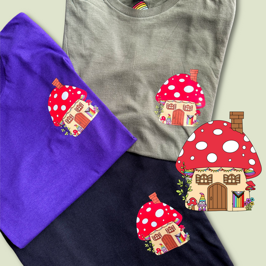 Fairy Mushroom Pride House Unisex T-Shirt