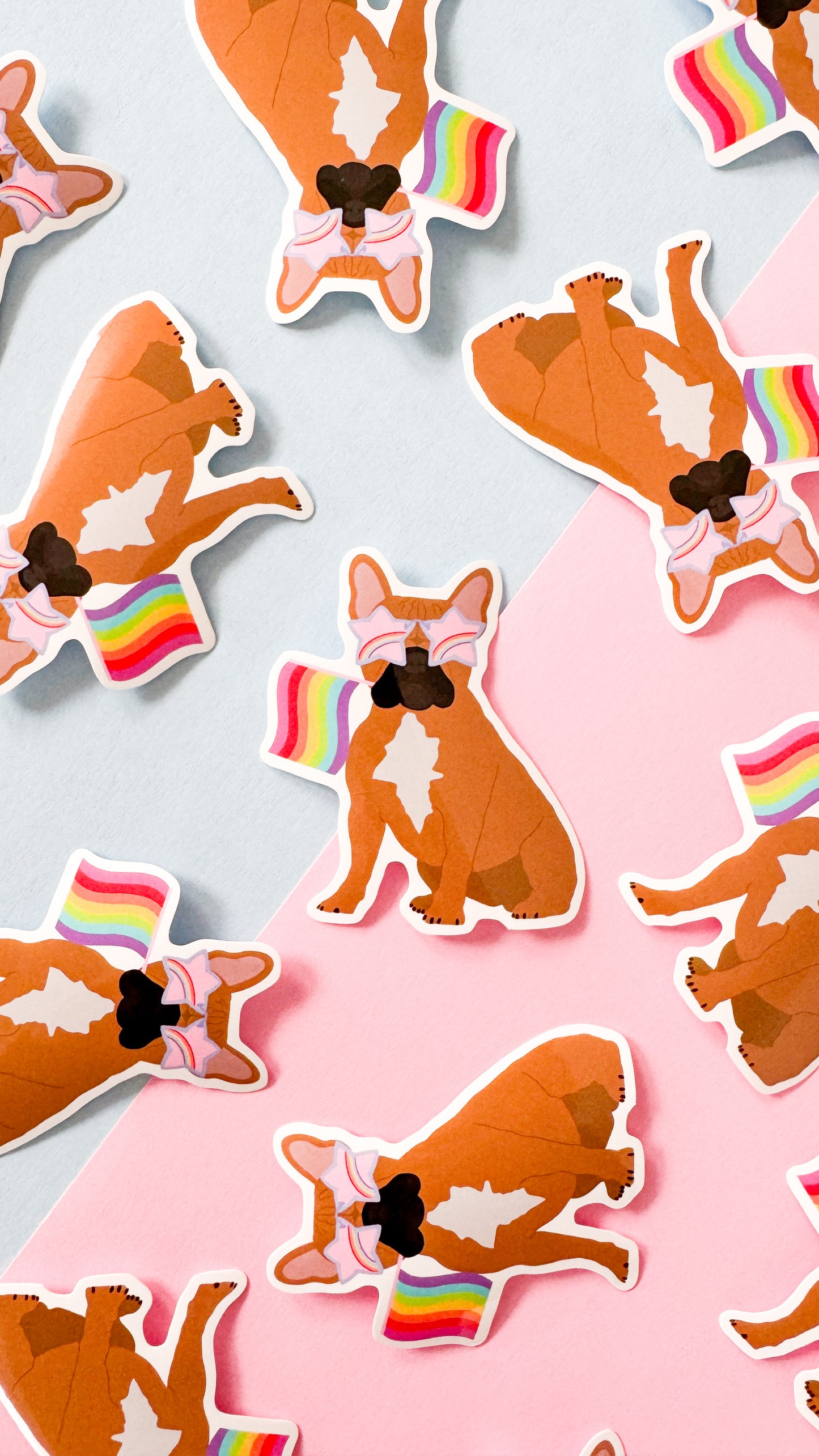 French Bulldog Pride Dog Sticker