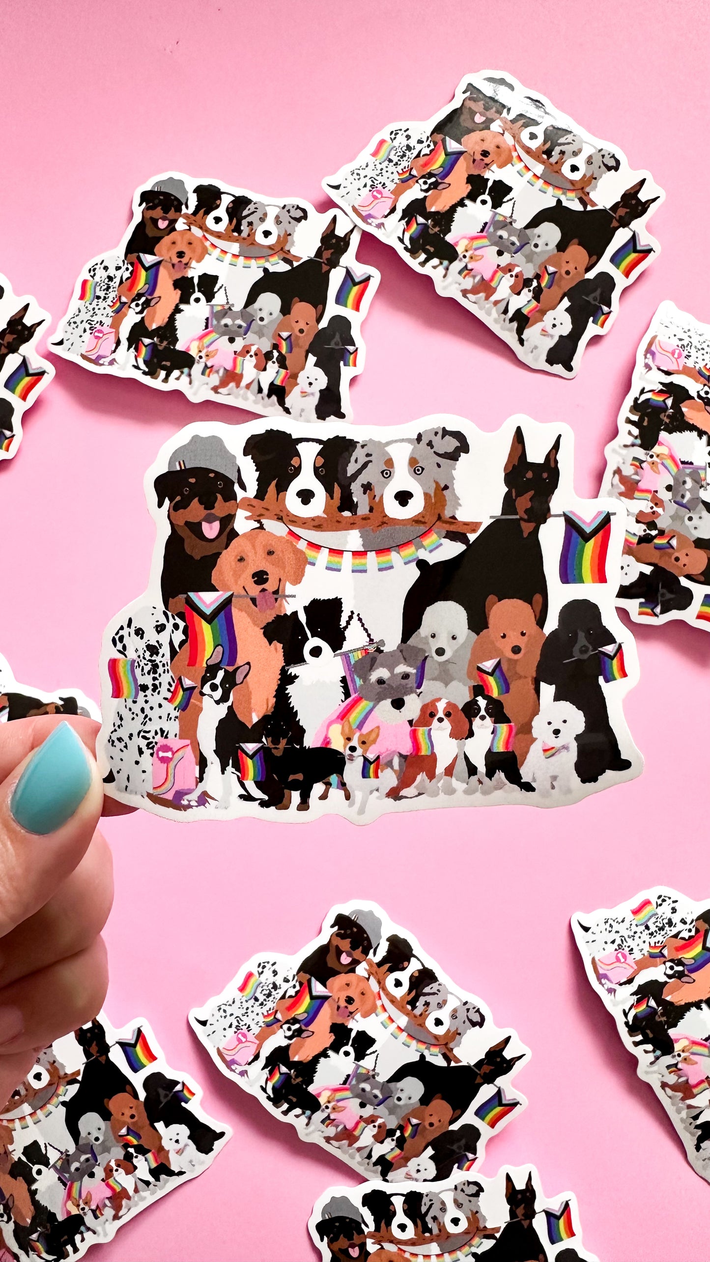 Pack of Pride Dogs Sticker