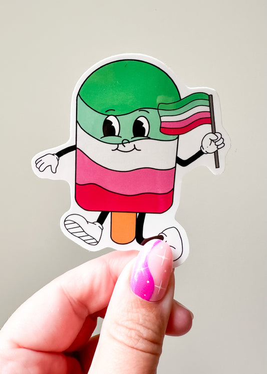 Abrosexual Popsicle Sticker