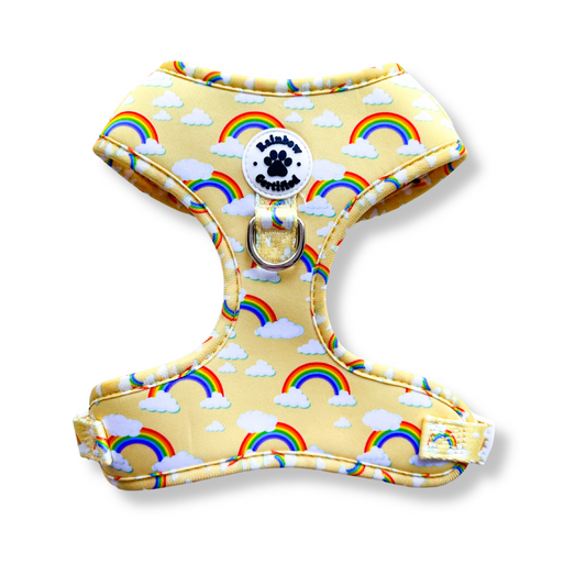 Pastel Yellow Rainbow Dog Harness