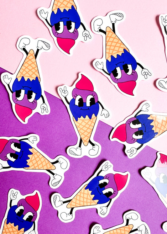 Bisexual Ice Cream Sticker