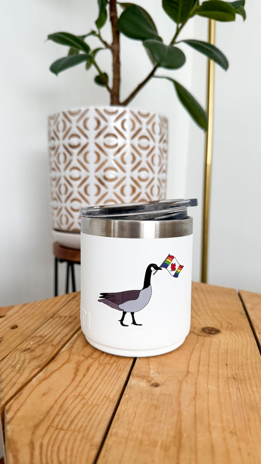 Canada Goose Pride Flag Sticker