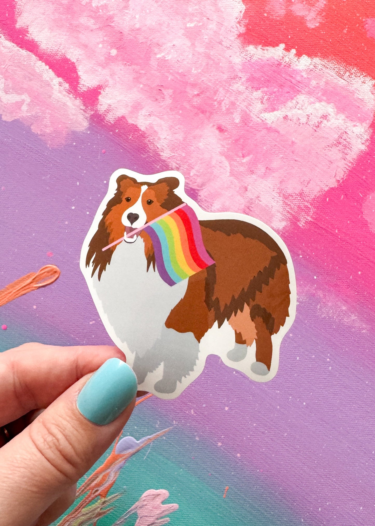 Sheltie Pride Dog Sticker