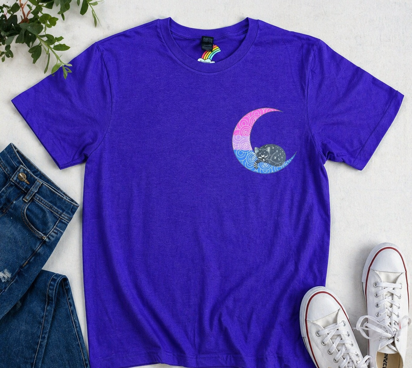 Bisexual Moon Unisex T-Shirt