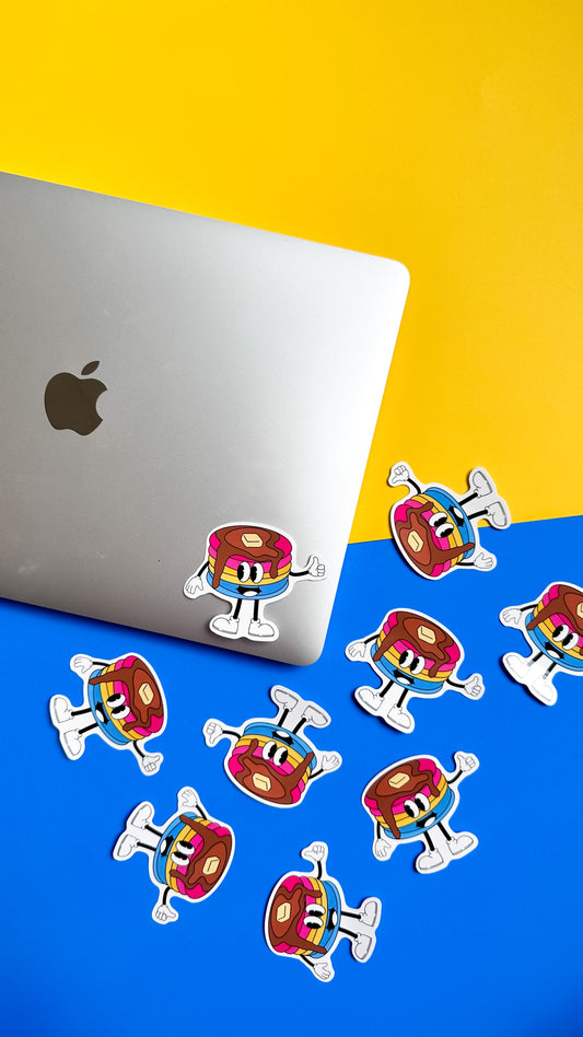 Pansexual Pancake Cartoon Sticker