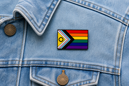 Progressive Intersex Pride Flag Enamel Pin