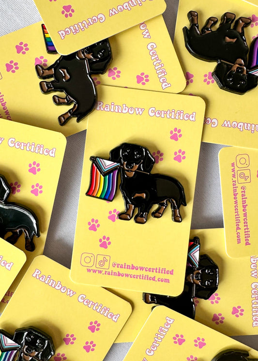 Dachshund Pride Dog Enamel Pin