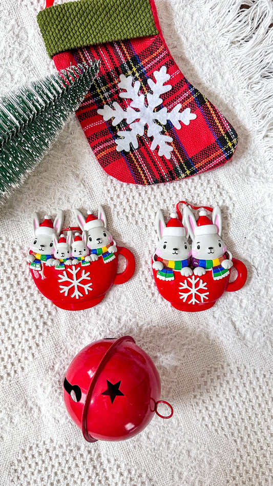 Bunny Couple LGBTQ+ Christmas Ornament