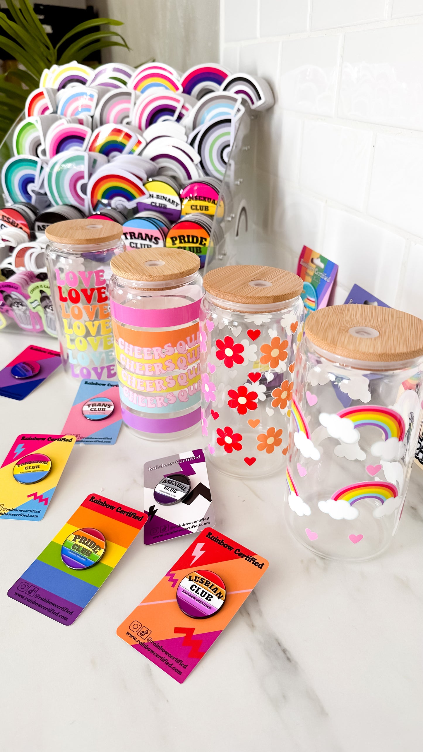 Rainbow Morning Glass