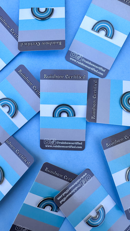 Demiboy Rainbow LGBTQIA+ Pin