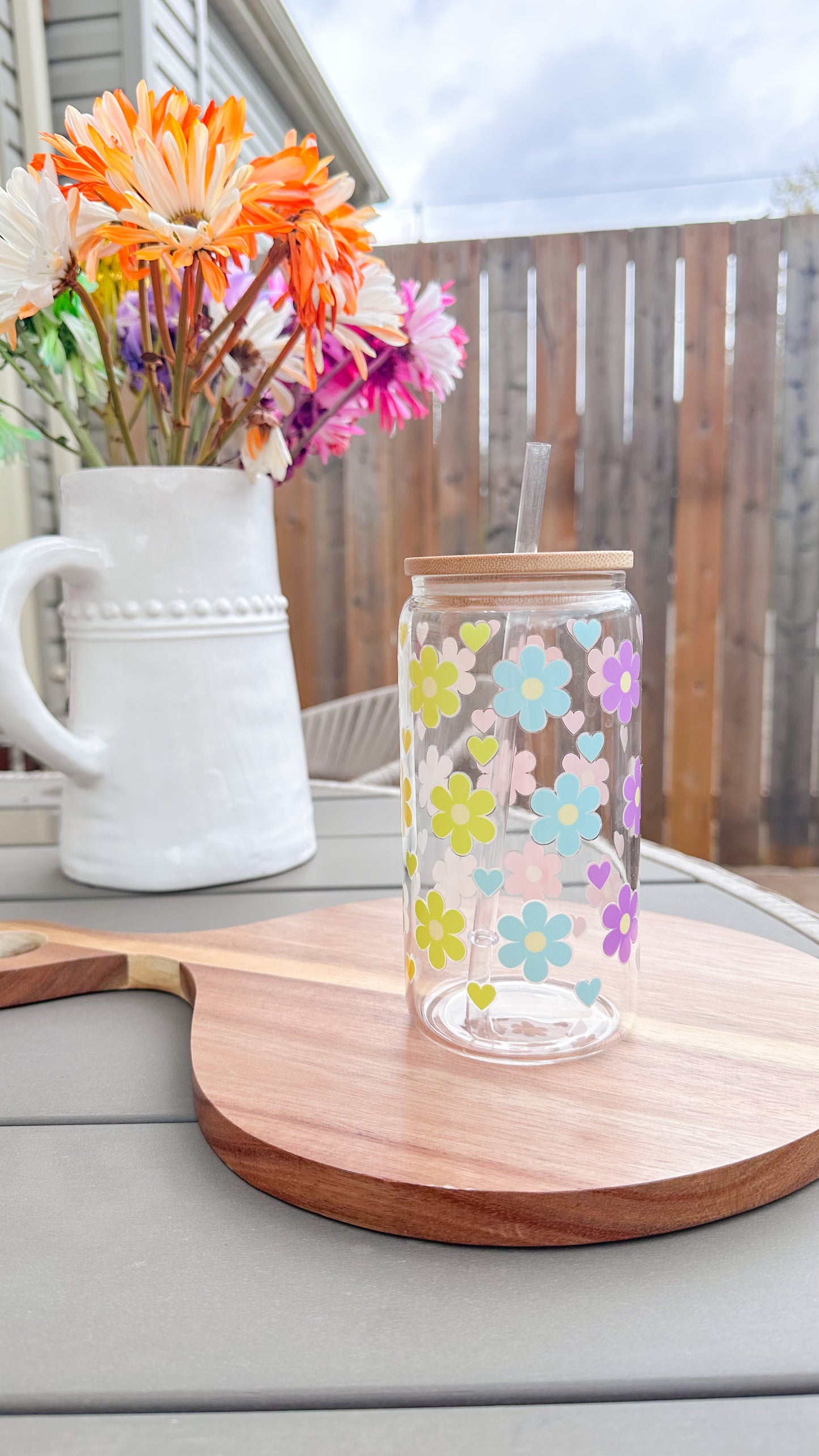 Flower Power Glass