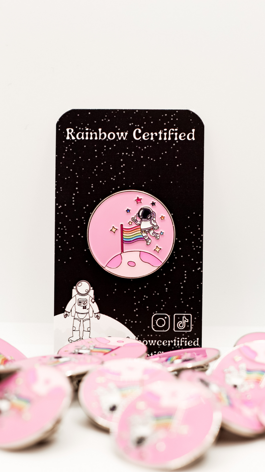 Moon Landing LGBTQ+ Enamel Pin