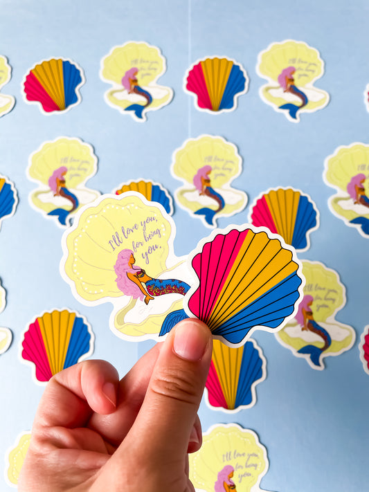 Pansexual Mermaid/Merman 2 Piece Sticker Pack