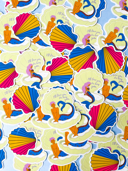 Pansexual Mermaid/Merman 2 Piece Sticker Pack