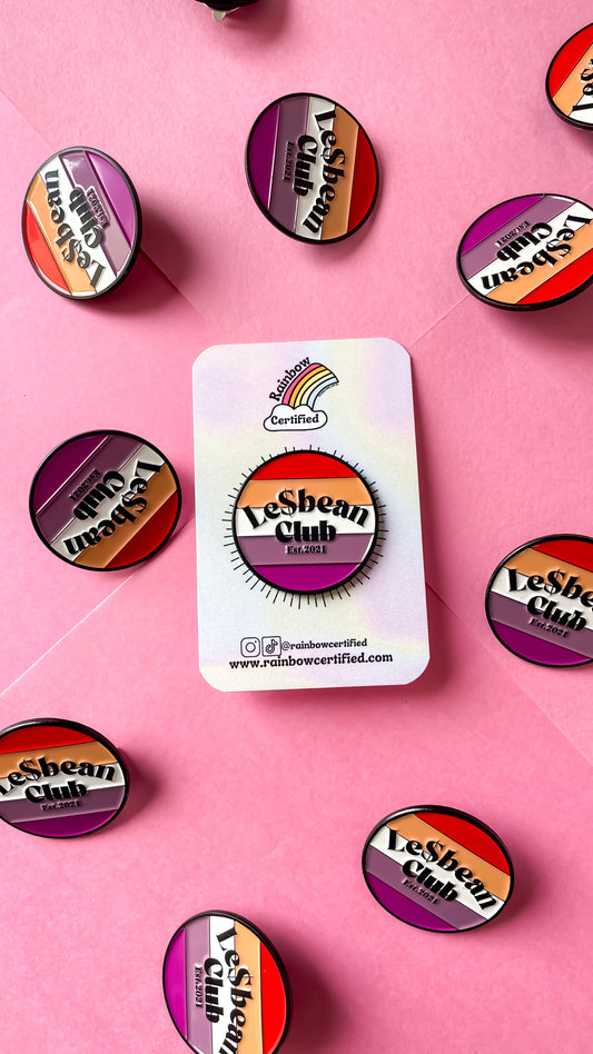 Le$bean Club LGBTQ+ Enamel Pin