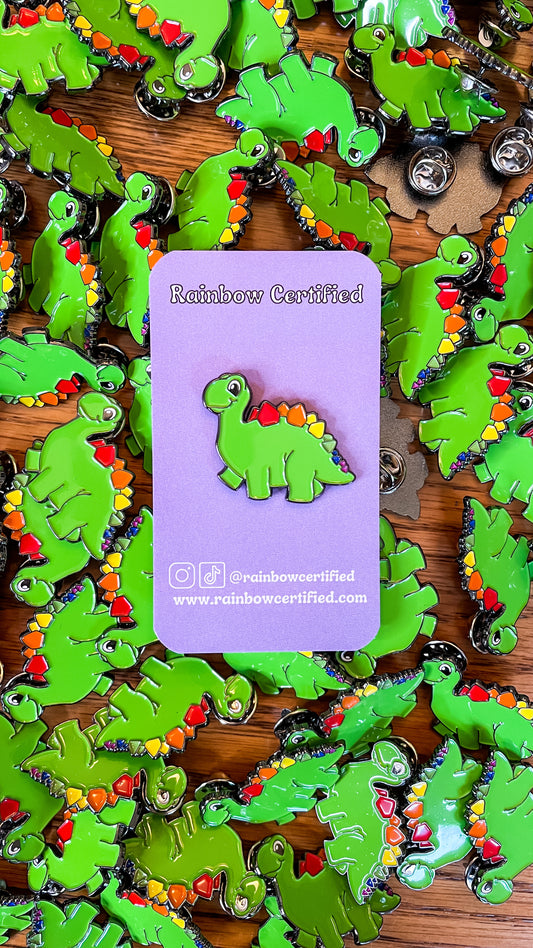 Prideosaurus  LGBTQ+ Enamel Pin