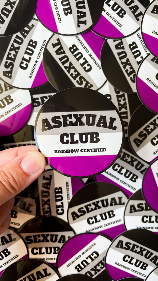 Asexual Pride Club Sticker