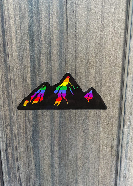 rainbow mountain sticker