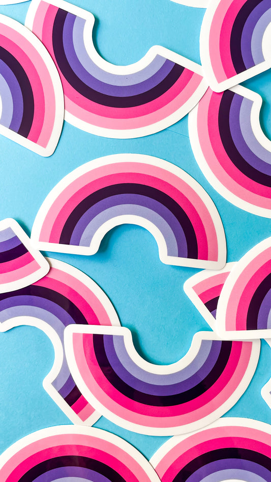 Omnisexual Rainbow Sticker