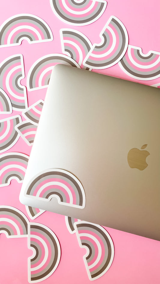 Demigirl Rainbow Sticker