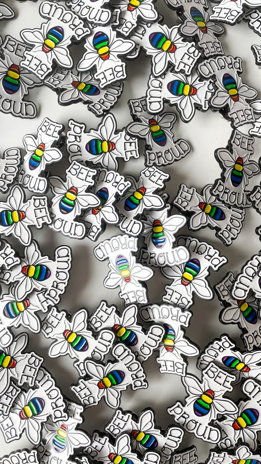 Bee Proud LGBTQ+ Enamel Pin