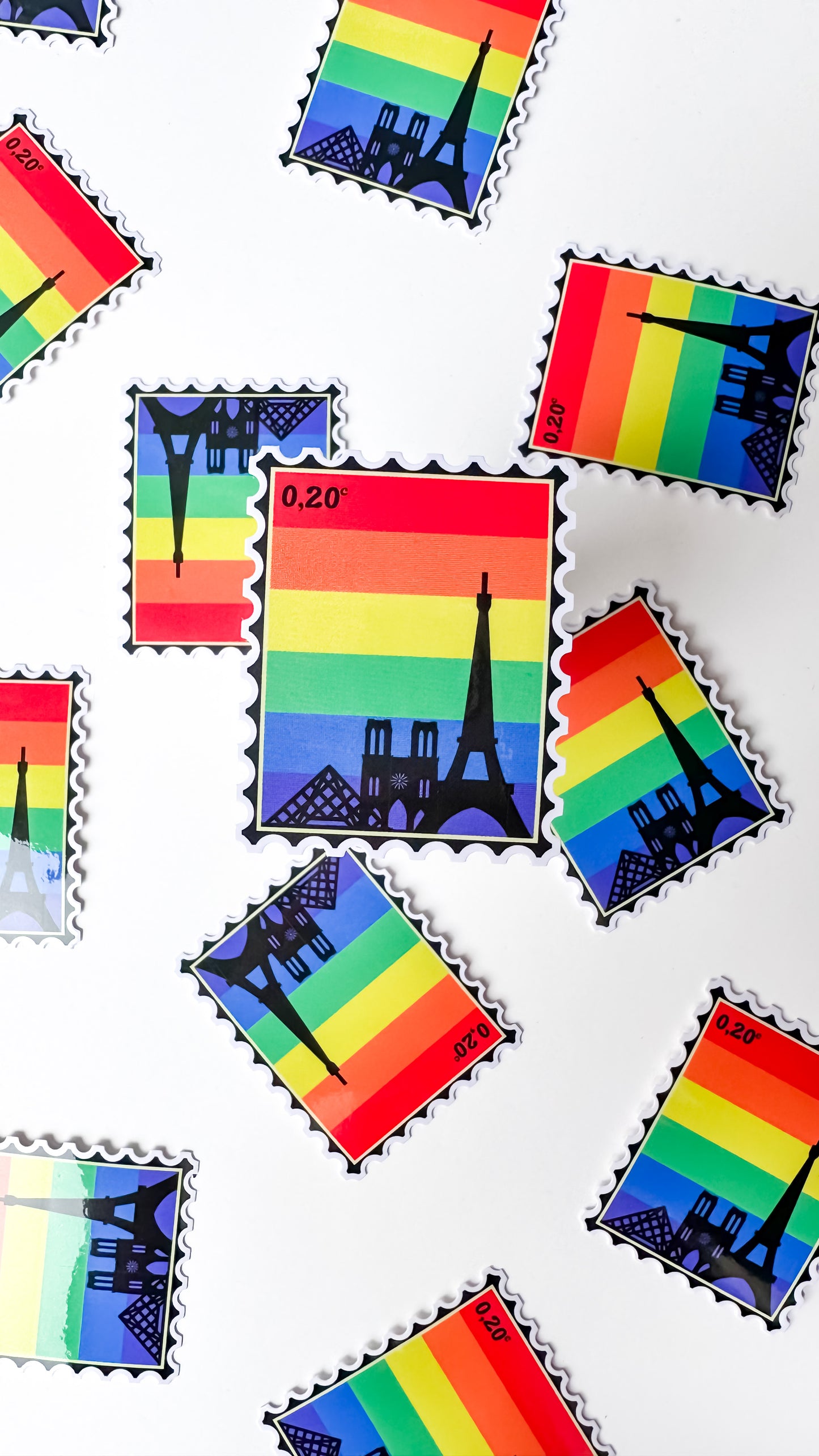 Paris PRIDE Stamp Sticker