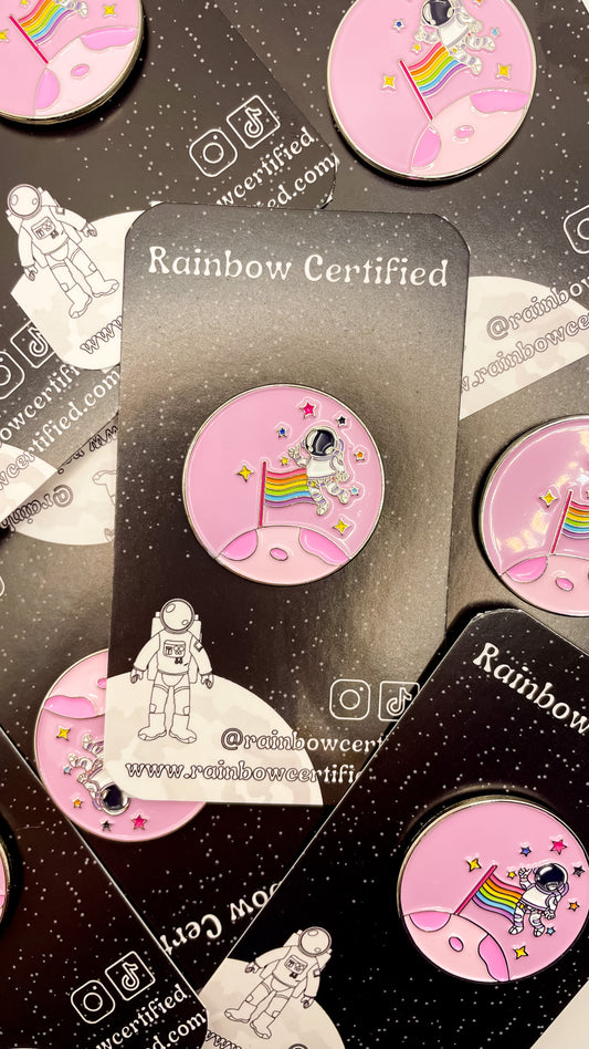 Moon Landing LGBTQ+ Enamel Pin