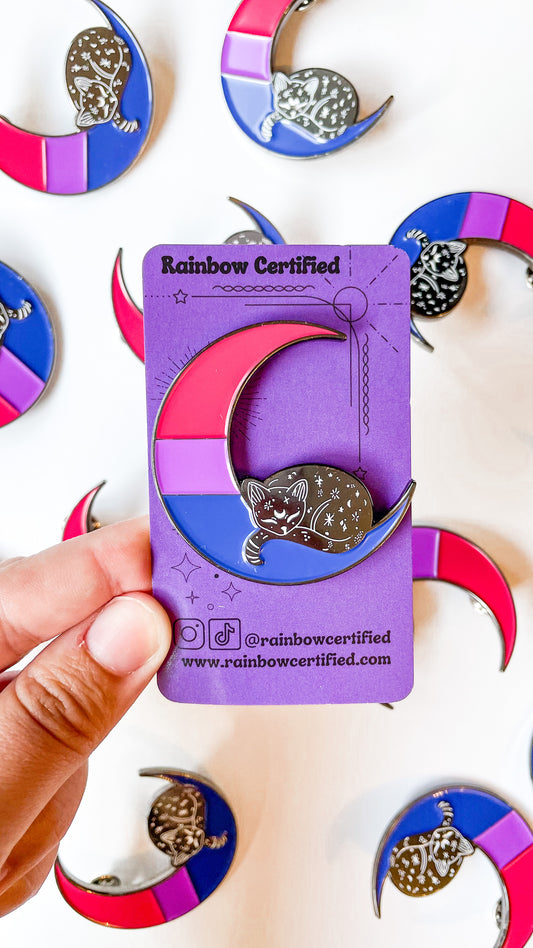 Bisexual Moon LGBTQ+ Pin