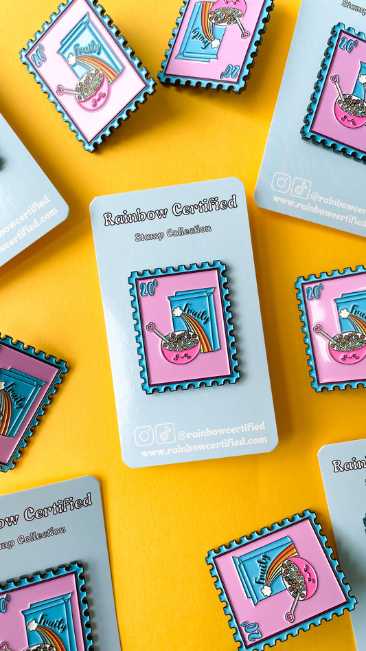 Fruity Cereal Stamp Pin