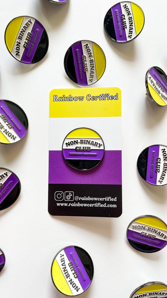 Non-Binary Pride Club Pin
