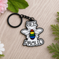 Bee Proud Enamel Keychain