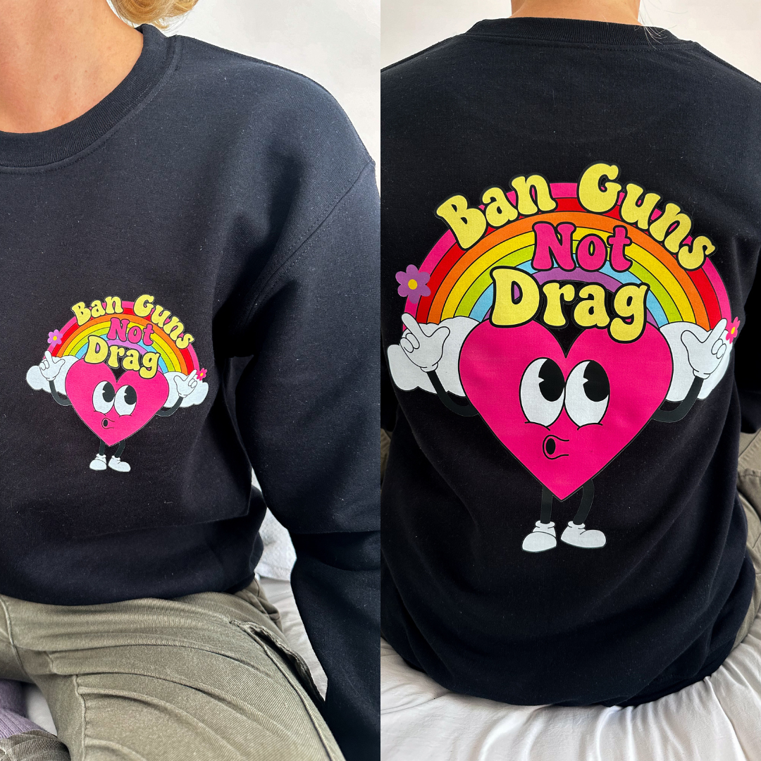 Ban Guns Not Drag Unisex Crewneck