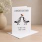 Wild Goose Chase Is Over | LGBTQ+ Wedding Congratulations Card
