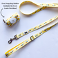 Pastel Yellow Rainbow Dog Accessories Bundle