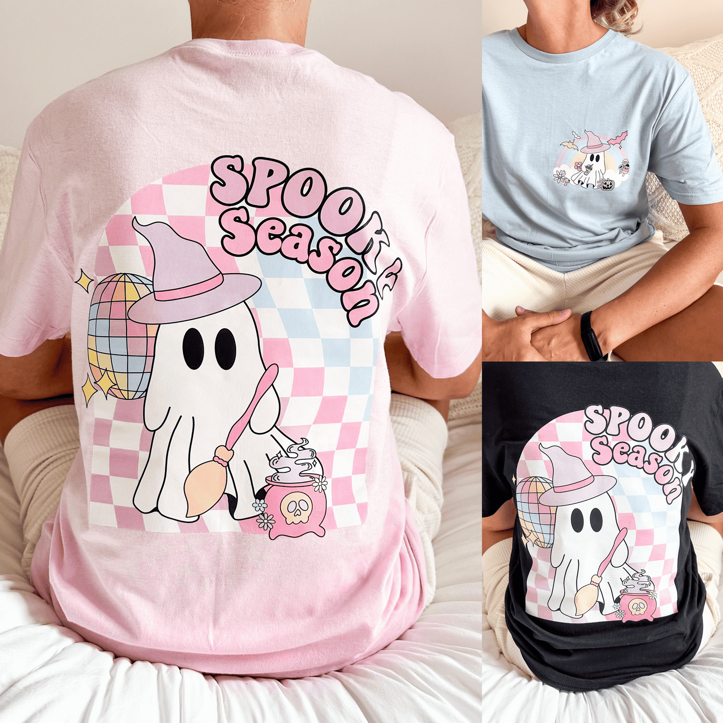 Pastel Rainbow Spooky Season Unisex T-Shirt