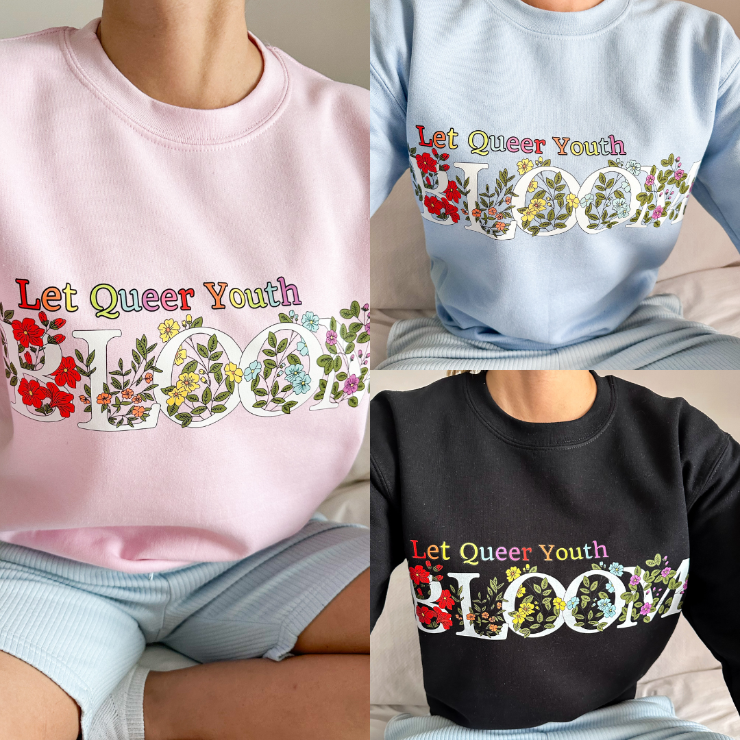 Let Queer Youth Bloom Unisex Crewneck