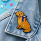 Golden Retriever Pride Dog Enamel Pin