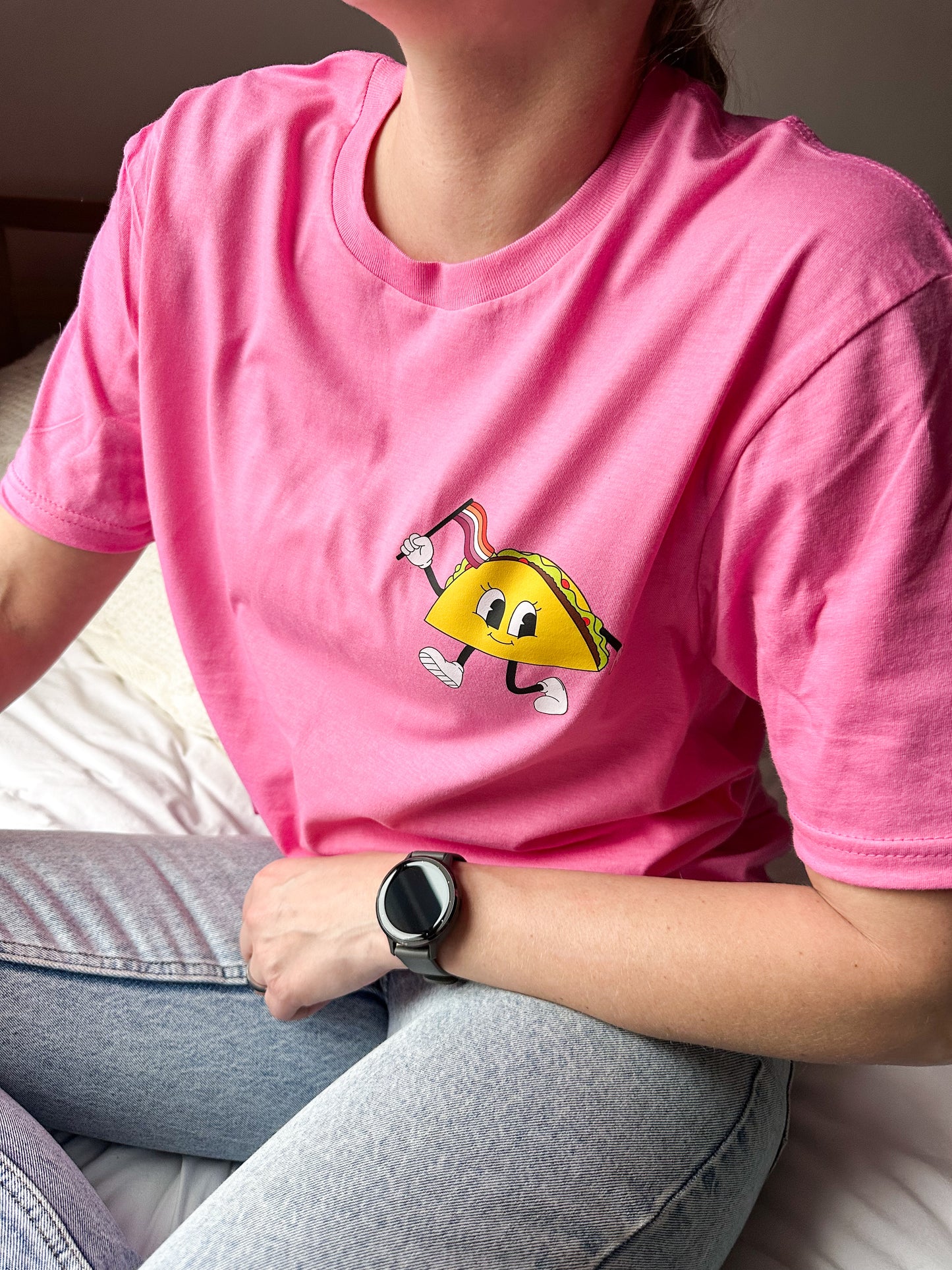 Lesbian Taco Cartoon Unisex T-Shirt